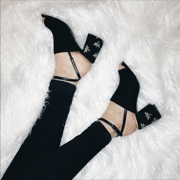 🐝 NEW Nine West Bee Dragonfly block heel sandal - Picture 2 of 5